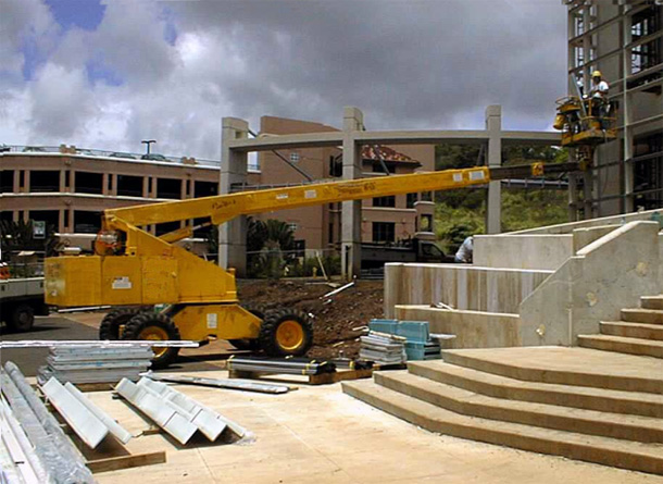Hydraulic Boom Lift Working Site