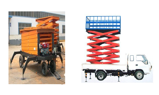 Hydraulic Scissor Lift Platform Vehicle