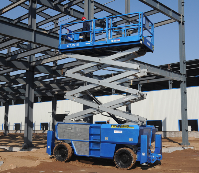 Mobile Scissor Lift Work View