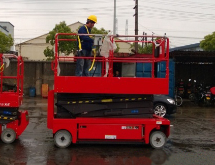 Aerial Work Platform Preparing for Test